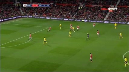 Манчестър Юнайтед - Мидълзбро 0:0 /първо полувреме/