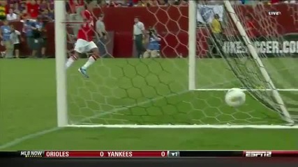 Bar vs Man U 0-1 Goal Nani - Backflip Celebration