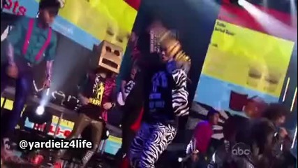 Lmfao - Sorry For Party Rocking  Shots ( Dick Clark's New Year's Rockin Eve Live )