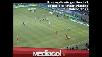 Giocate Javier Pastore in Portogallo - Argentina 1 - 2 - 09 02 2 