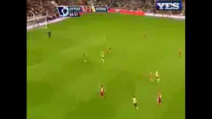 Liverpool 4 Vs 4 Arsenal {2 - 2} Arshavins Second Goal Great Goal