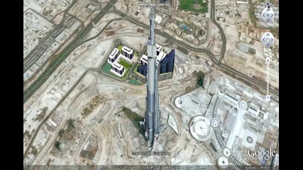 Burj Dubai In Google Earth *hq* 