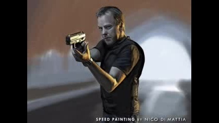 Jack Bauer - Speed Painting By Nico Di Mattia