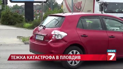 Трима ранени при зрелищна катастрофа в Пловдив News7