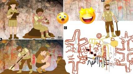 Oткриха първите пещерни рисунки!😲