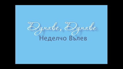 Неделчо Вълев - Дунаве,дунаве