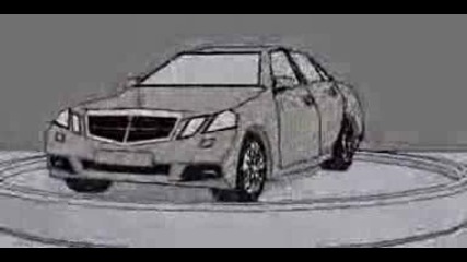 Mercedes Benz E Sedan (w212) 2009 3d Model Toon Shade