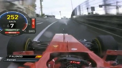 Формула1 - Гп на Монако - Race Onboard 2012 - Част 10 [ 11 ]