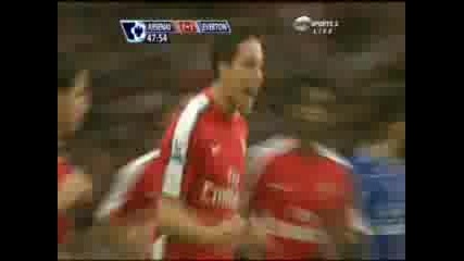 Арсенал - Евертън 1 - 1 Насри 18.10.2008