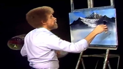 S04 Радостта на живописта с Bob Ross E03 - величествена планина ღобучение в рисуване, живописღ