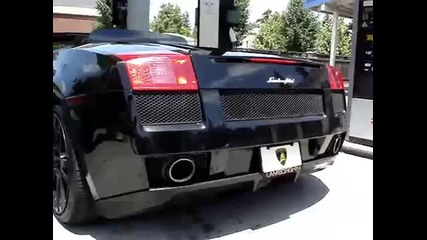 Black Lamborghini Gallardo Spyder 