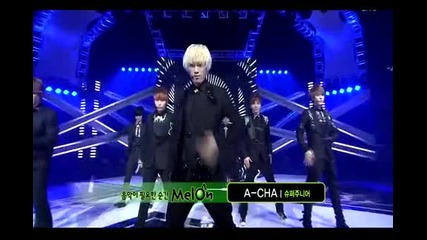 110925 Super Junior- A-cha Comeback Stage