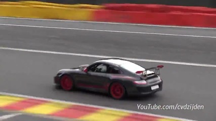 Porsche 997 Gt3 Rs Mk2 pushing hard on track!