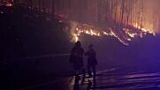 Голям пожар бушува близо до къщи в Северозападна Испания