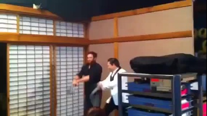 Psy And Hugh Jackman Doing Gangnam Style With Wolverine Claws [hq]