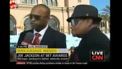 Майкъл Джексън - баща Джо Jackon - Bet награди 2009 Cnn Интервю