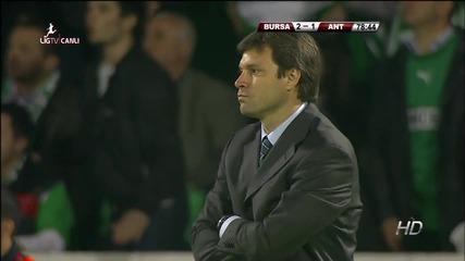 Bursaspor 2 : 1 Antalyaspor - Omer Erdogan Gol 03.04.2010 