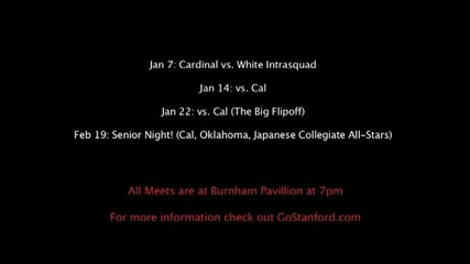 Stanford Mens Gymnastics 2011 Promo Video