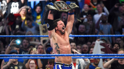 AJ Styles celebrates his WWE Championship victory with the WWE Universe: WWE.com Exclusive, Nov. 7, 2017