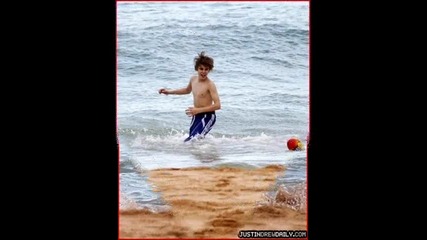 Justin Bieber On The Beach 