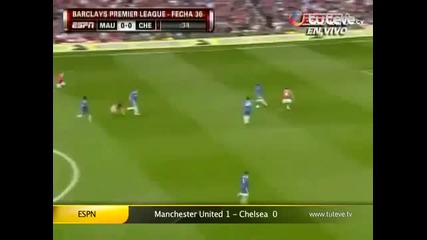 08.05.2011 Манчестър Юнайтед - Челси 1-0 Гол на Чичарито ' Първо Полувреме'