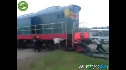 Как се пали локомотив в Русия