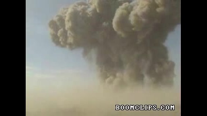 100 ton bomb explosion 