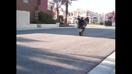 Pocket bike stunt
