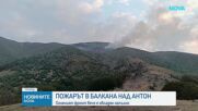 Продължават усилията за потушаването на пожара над село Антон
