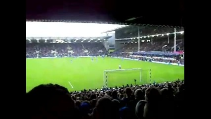Everton - Aston Villa fans 
