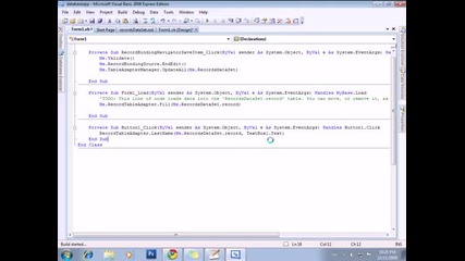 visual basic database (creating a database driven application pt 6)