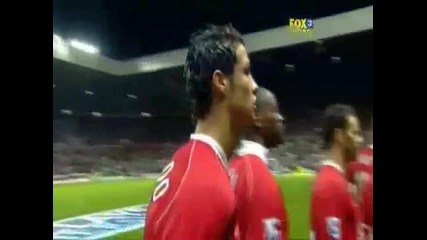 Cristiano Ronaldo прави много смешно изпълнение в началото на мача! 