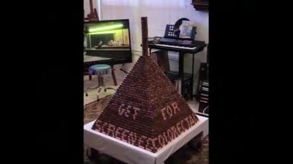 Guinness World Record Penny Pyramid - for 3 min