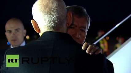 Russia: Kyrgyz President Atambayev arrives in Ufa for SCO summit