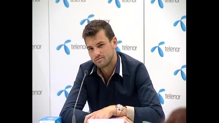 Пресконференцията на Григор Димитров в София