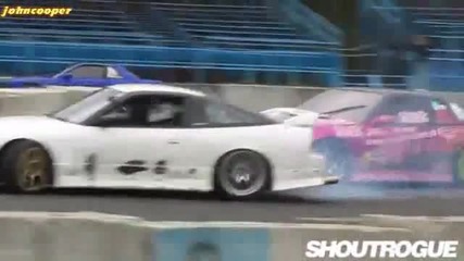 Nissan 180sx 200sx 240sx Silvia S13 Drifting Tandem Battle