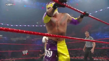 Rey Mysterio - Hurricanrana To Outside Of Ring