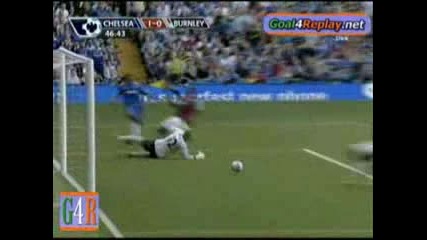 29.8.2009 Челси - Бърнли 3 - 0 (1 - 0) гол на Анелка