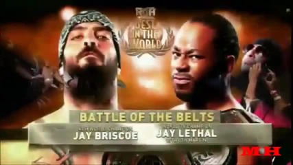Jay Lethal (c) vs. Jay Briscoe (c) - Roh Best In The World 2015 Highlights Hd