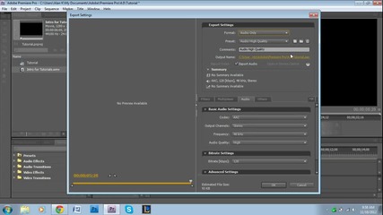 Експортиране на аудио в Adobe Premiere Pro