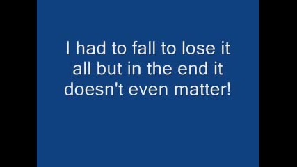 Linkin Park-in The End Lyrics