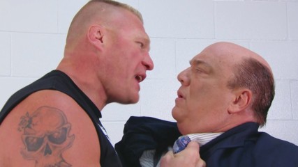 Brock Lesnar reminds Paul Heyman that they are not friends: Raw, July 30, 2018