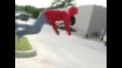 Guy Backflips Off Moving Truck