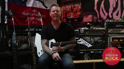 James Hetfield Supports Little Kids Rock 2014