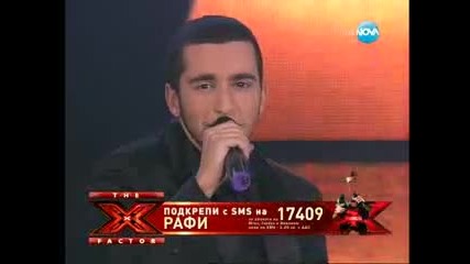 X Factor Bulgaria- Рафи- Rolling In The Deep-29.11.2011