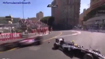 F1 Гран при на Монако 2011 - Hamilton блъска Maldonado Hd