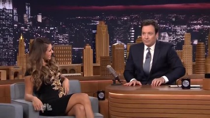 Nina Dobrev at Fallon Tonight 05.08.2014