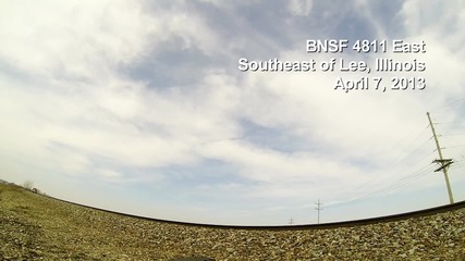 Six Bnsf Train Compilation, Ultra-wide Views on 4-7-2013
