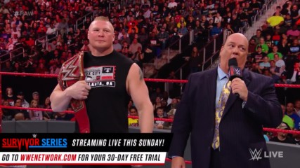 WWE fan interrupts Paul Heyman and Brock Lesnar to propose to his girlfriend: Raw, Nov. 13, 2017