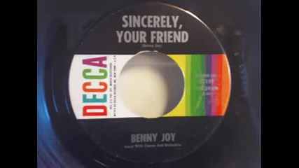 Benny Joy - Sincerely, Your Friend - 1961g.